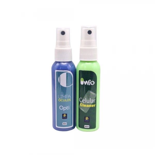 Kit- Apiq Opti- limpa Óculos Azul60 ml+ Apiq Celular - Limpa Celular Tradicional 60 ml  