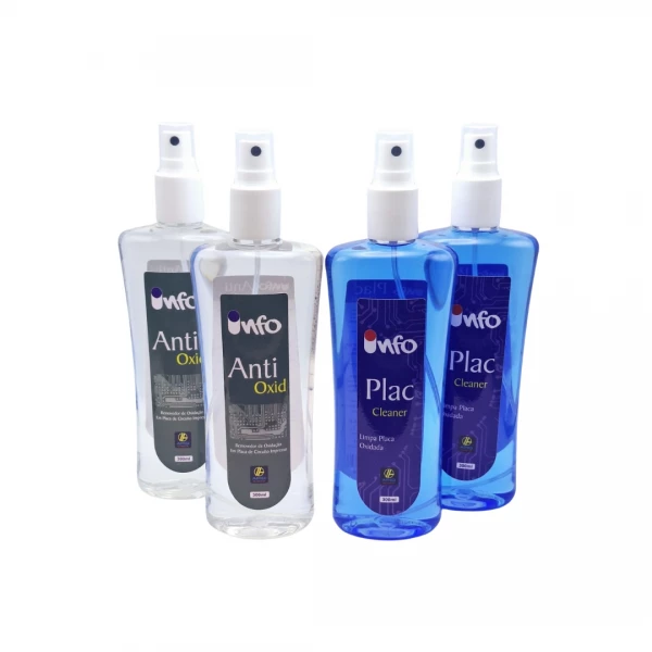Kit -Apiq Solução para Limpeza de Placa Oxidada Leve e Pesada (2+2)