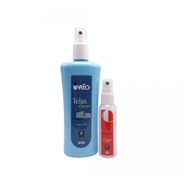 Kit- Apiq Opti- limpa Óculos sem Fragrância  60 ml+ Apiq Tela  300 ml  
