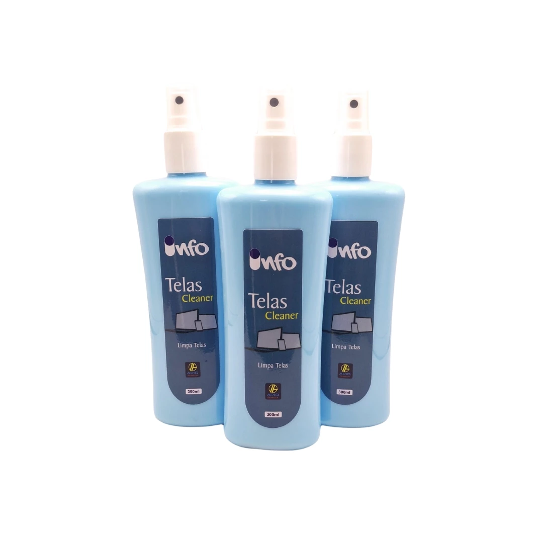 Apiq Tela - Limpeza de  telas 300 ml - Com 3  Unidade 