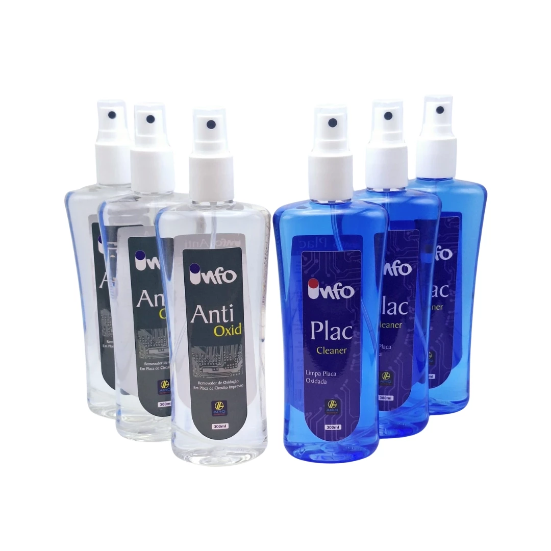 Kit -Apiq Solução para Limpeza de Placa Oxidada Leve e Pesada (3+3)